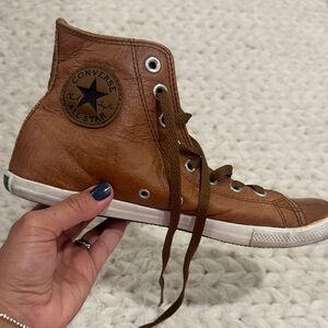 Converse Tan High-Top Sneakers